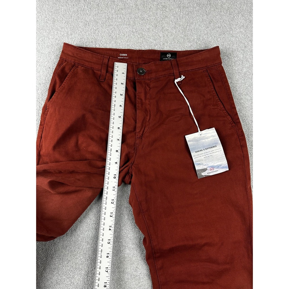 AG Adriano Goldschmied Caden Pants Womens 25 Rust Stretch Tailored Chino SBW1613 - Picture 7 of 12